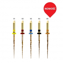 Denco Super Files II Gold NiTi pilniki do opracowywania kanałów korzeniowych 25mm