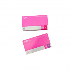 Zarys EasyCare rękawice diagnostyczne nitrylowe bezpudrowe różowe 100 szt.