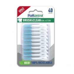 Jednorazowa szczoteczka do mycia zębów z gumową główką Plakkontrol