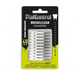 Jednorazowa szczoteczka do zębów z cząstkami węgla aktywnego Plakkontrol Brush&Clean Carbon