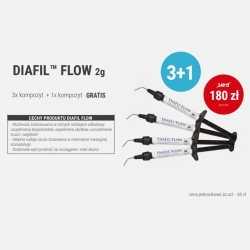 DiaDent DiaFil Flow Refill- płynna żywica kompozytowa do wypełnień 2g 3+1 gratis