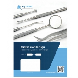 Aquatest - książka monitoringu procesów sterylizacji dla stomatologii 1szt.