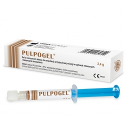Chema Pulpogel do amputacji przyżyciowej miazgi w zębach mlecznych i tamowania krwawienia