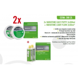 Kulzer 2x Variotime Easy Putty 2x300ml +Variotime Light Flow