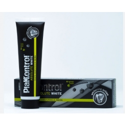 Plakkontrol Absolute White czarna wybielająca pasta do zębów lemon 75ml